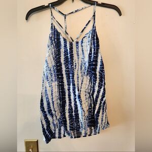Nobo blue tye dye tank top size juniors large